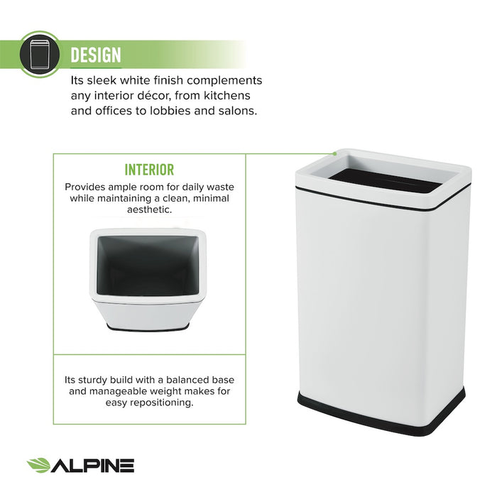 25-L Stainless Steel Waste Can