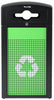 40-Gallon All Weather Steel Recycling Can w/ Advertisement Panels, Green Panel, Mixed Opening