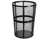 48-Gallon Outdoor Metal Mesh Waste Receptacle