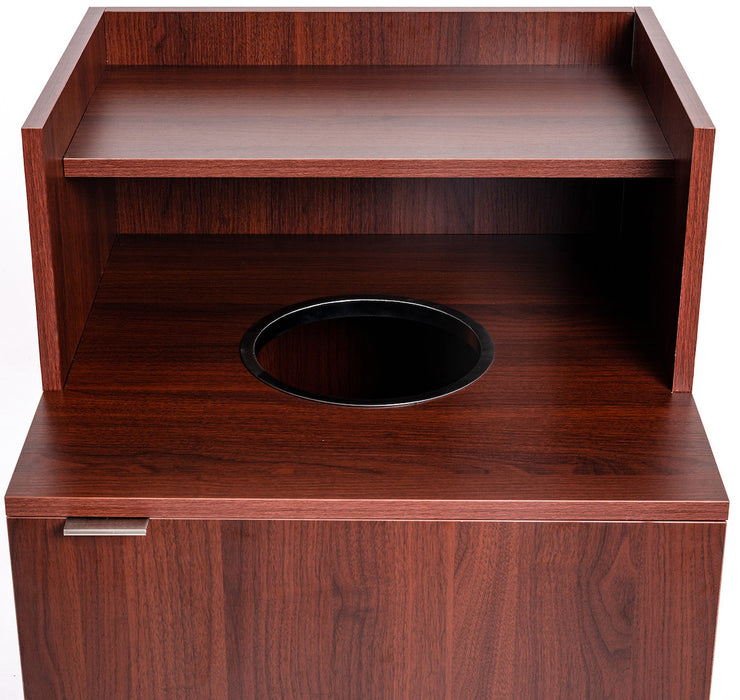 40-Gallon Wood Waste Receptacle w/ Drop Hole