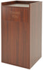 Mahogany Wooden Waste Can