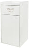 Wooden Waste Can. White