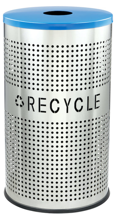 26-Gallon Stainless Steel Trash Can, Perforated