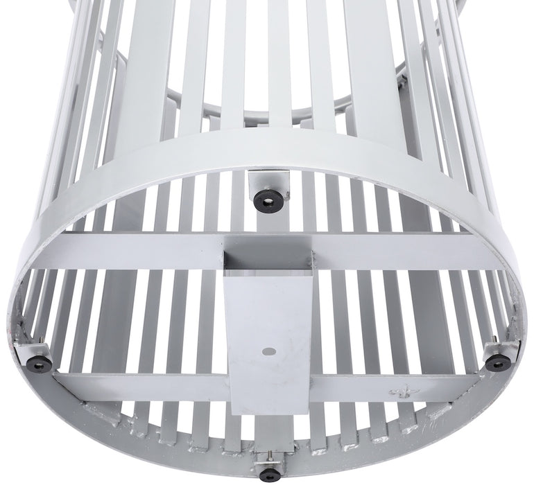 36-Gallon Trash Can w/ Dome Lid. Silver