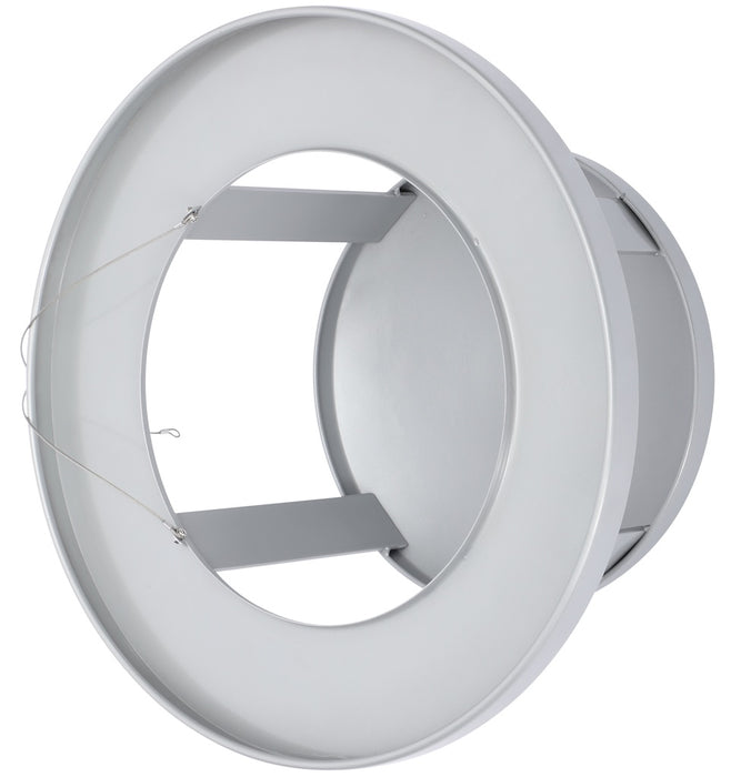 36-Gallon Trash Can w/ Dome Lid. Silver