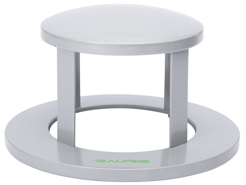 36-Gallon Trash Can w/ Dome Lid. Silver