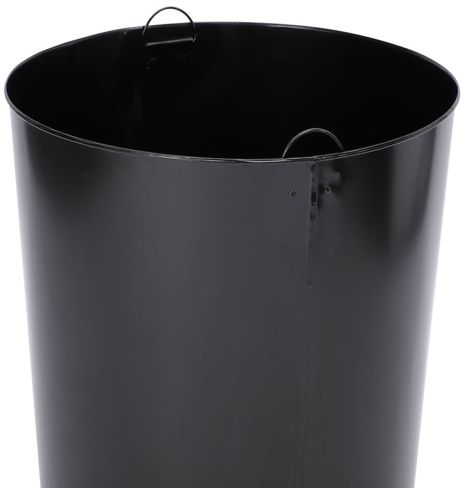 36-Gallon Trash Can w/ Dome Lid. Silver