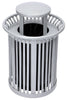 36-Gallon Trash Can w/ Dome Lid. Silver