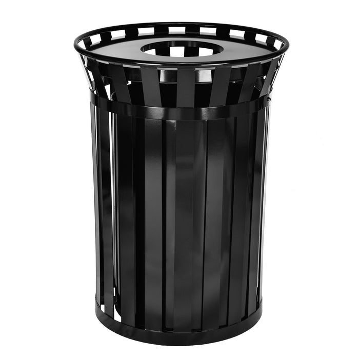 38-Gallon Outdoor Metal Waste Receptacle