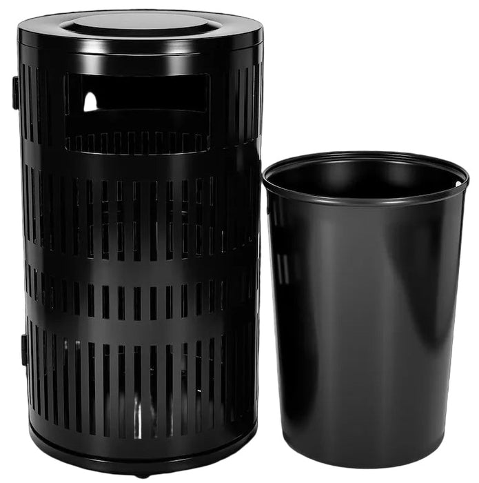 40 Gal. Round Steel Trash Can