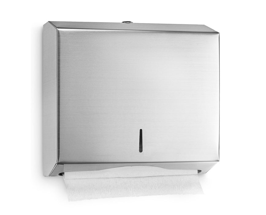 Stainless Steel C-Fold/Multifold Paper Towel Dispenser