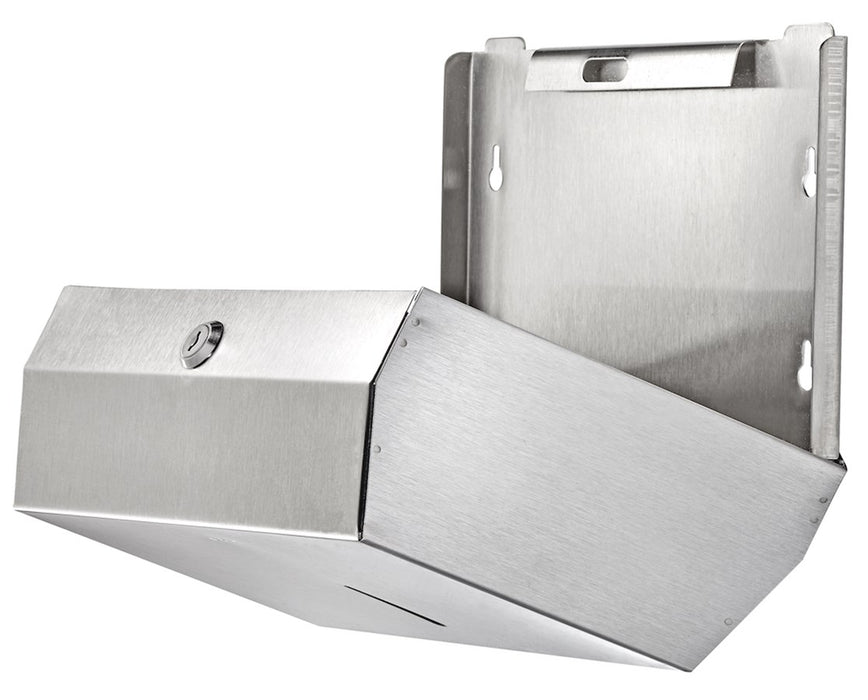 C-Fold/Multifold Paper Towel Dispenser, Stainless Steel Brushed