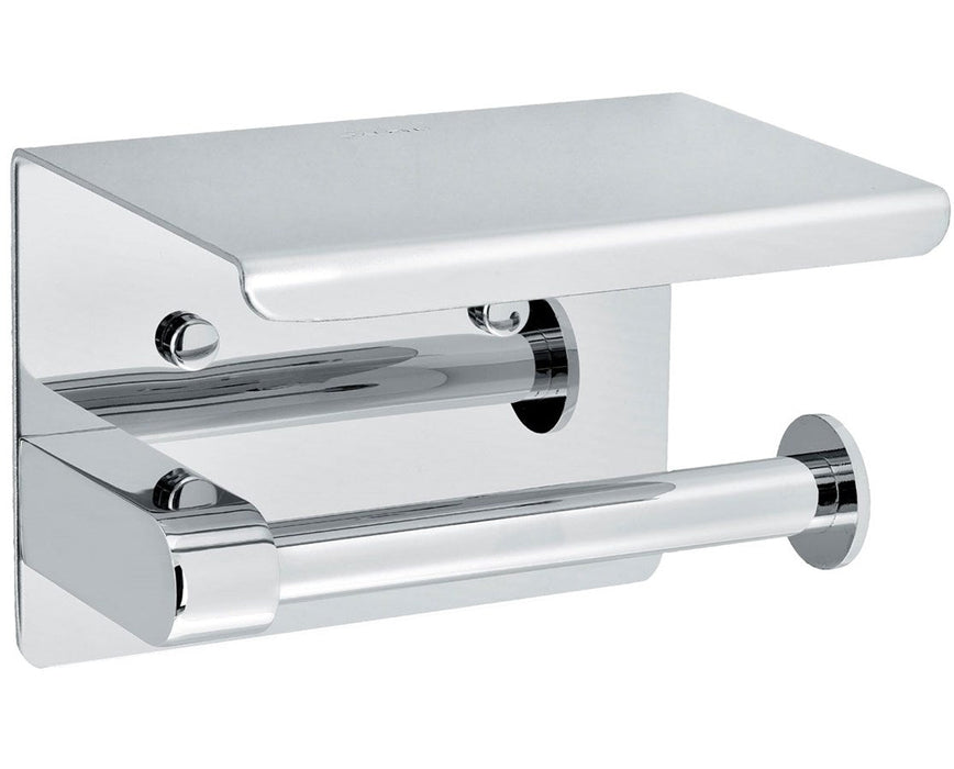 Toilet Paper Holder with Shelf Storage Rack