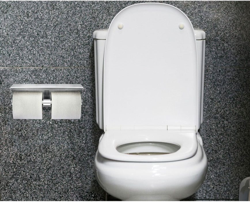 Toilet Paper Holder with Shelf Storage Rack