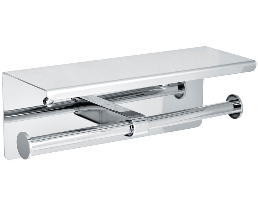 Toilet Paper Holder with Shelf Storage Rack