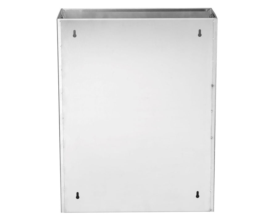 Stainless Steel Surface-Mounted Waste Receptacle