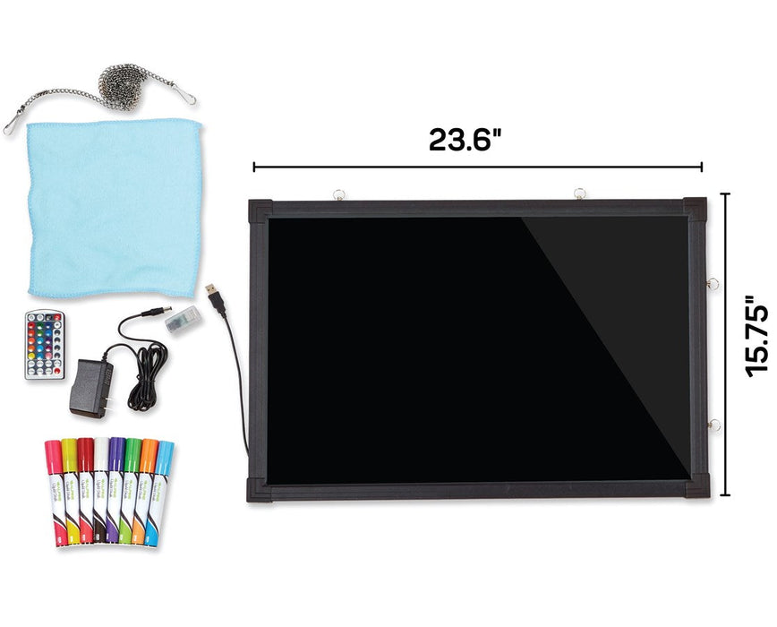 LED Illuminated Hanging Message Writing Board