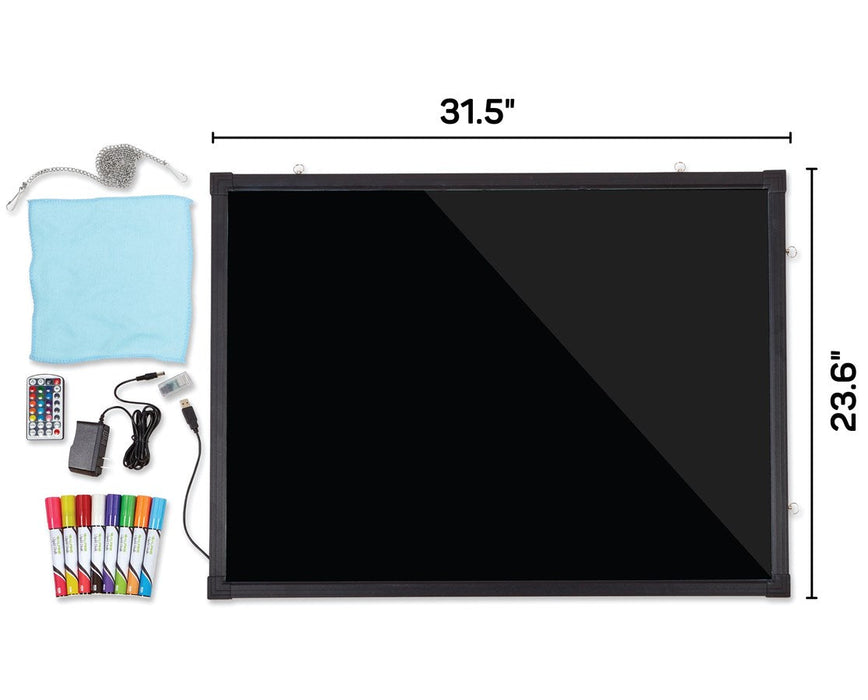 LED Illuminated Hanging Message Writing Board