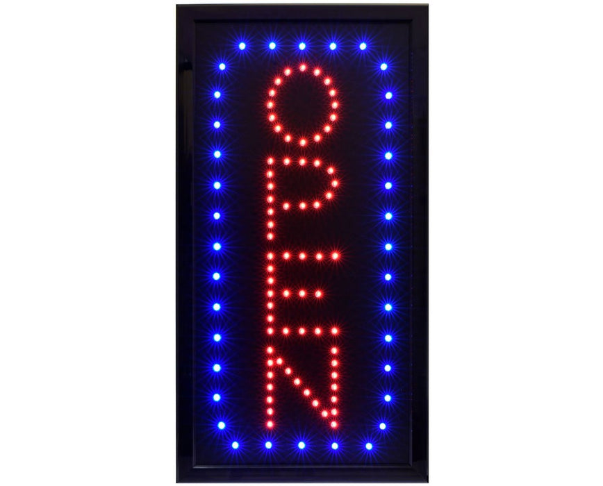 LED Open Sign, Vertical, 10 x 19