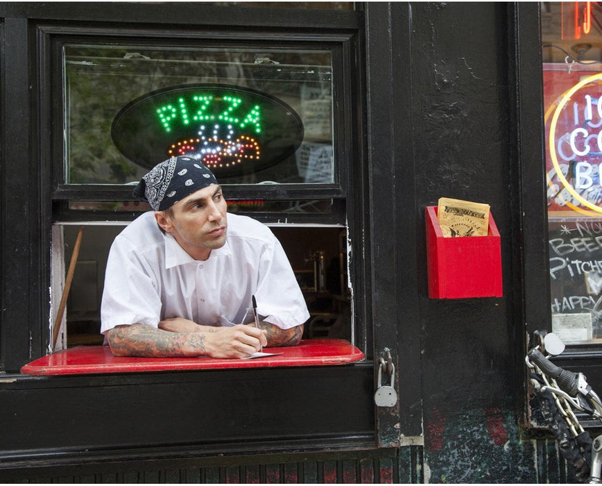 Pizza Oval LED Hanging Sign