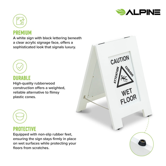 Wooden Wet Floor Sign