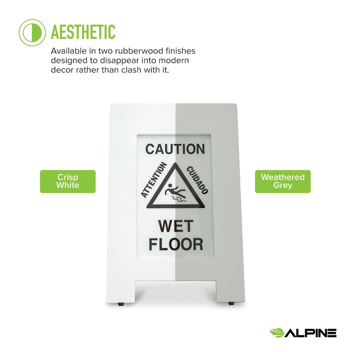 Wooden Wet Floor Sign