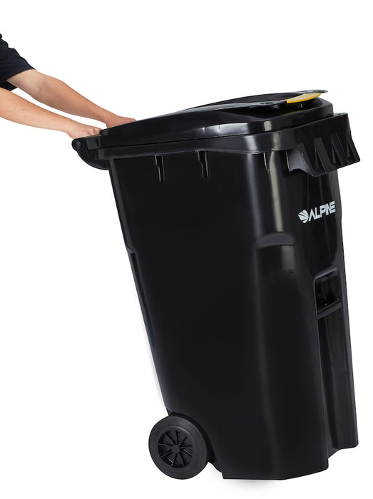 64-Gallon Square Trash Can w/ Wheels