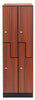 2 Door Z Style Locker. Double Column. Walnut