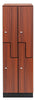 2 Door Z Style Locker. Double Column - Walnut