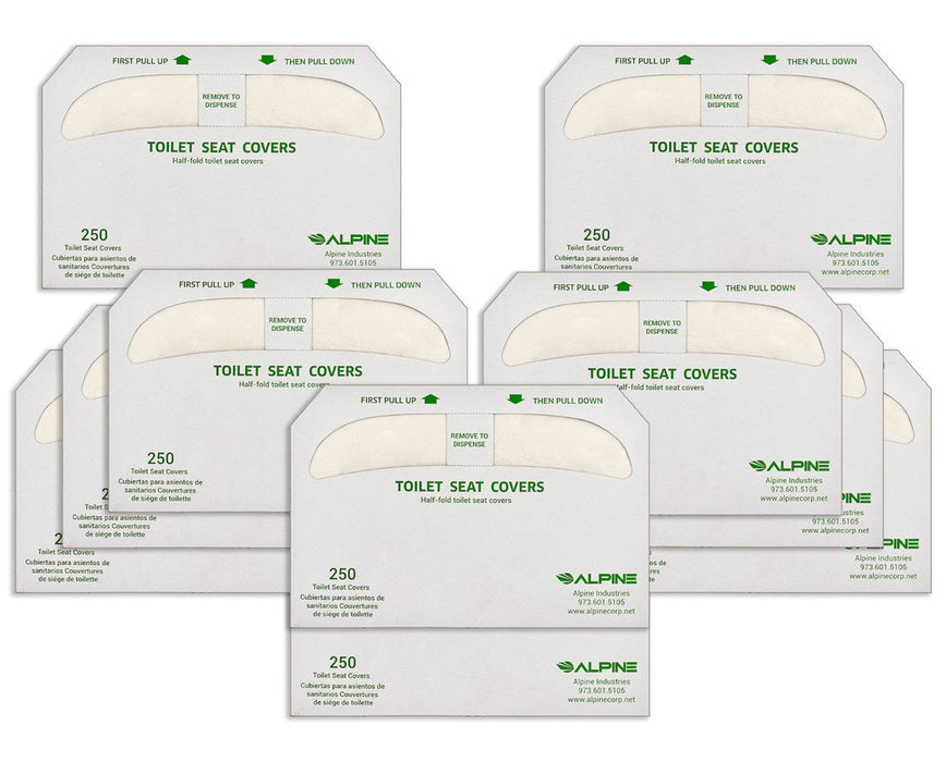 Half-Fold Flushable Toilet Seat Cover 250 Sheets