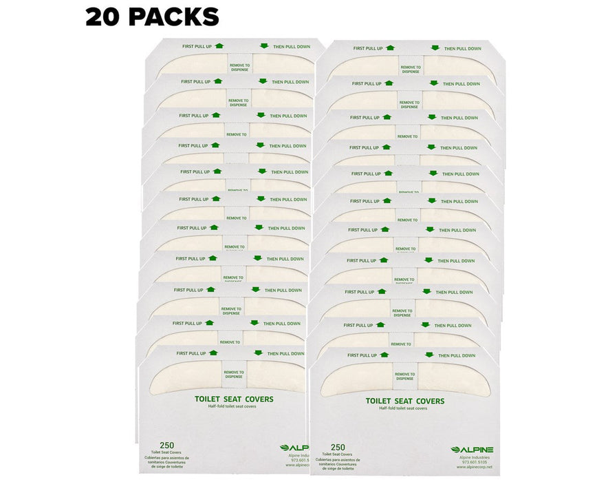 Half-Fold Flushable Toilet Seat Cover 250 Sheets