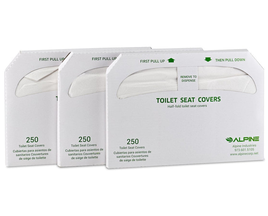 Half-Fold Flushable Toilet Seat Cover 250 Sheets