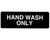 Wash Only Sign, 3x9