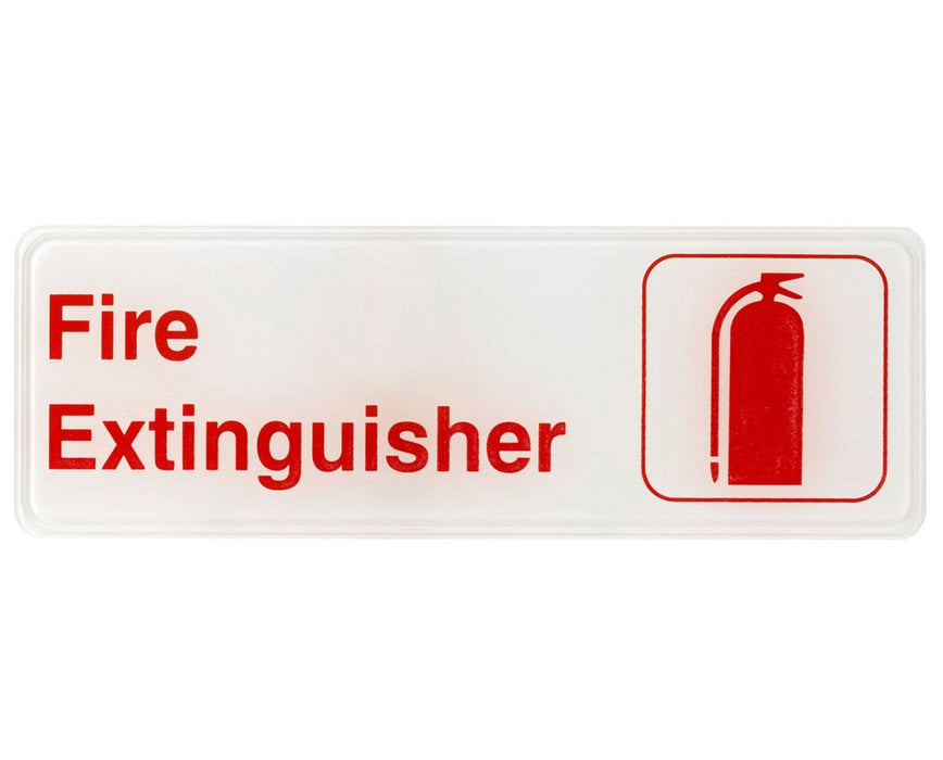 Fire Extinguisher Sign, 3x9