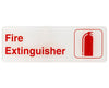 Fire Extinguisher Sign, 3x9