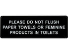 Please Do Not Flush Sign