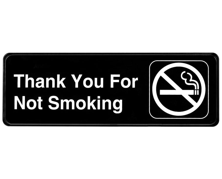 Thank you for Not Smoking Sign, 3x9