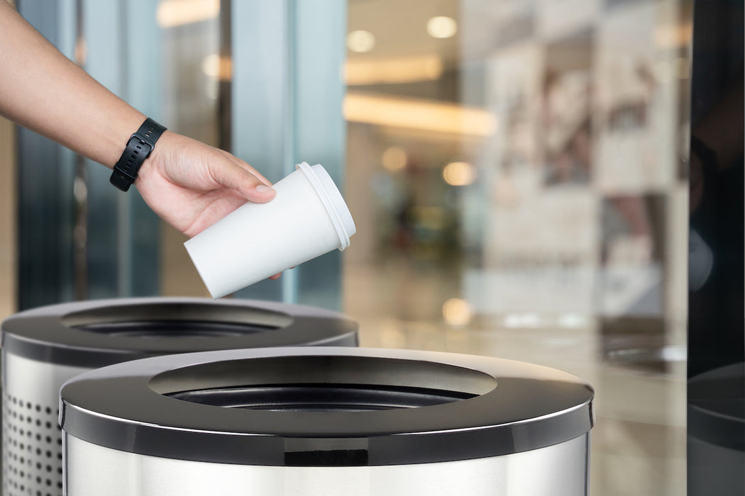 26-Gallon Stainless Steel Trash Can, Perforated