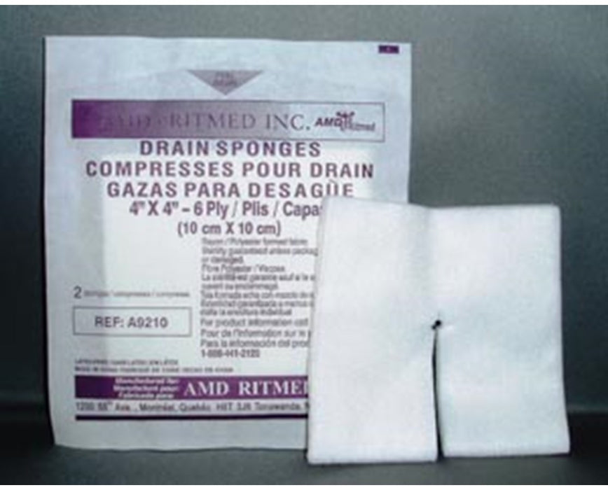 Trach & Iv Non-woven Dressing - Drain Sponges - 600/cs - Sterile