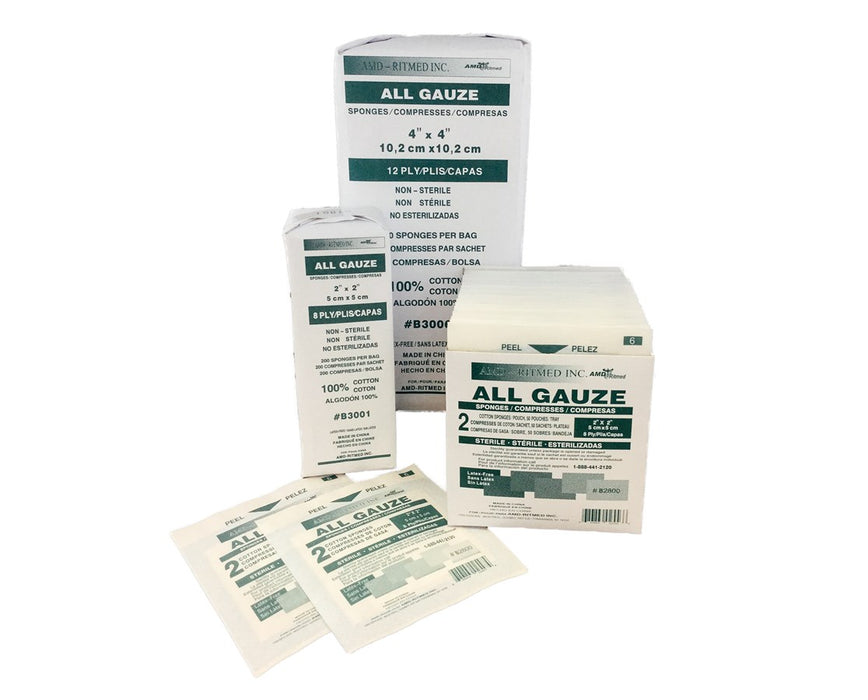 Amd Ritmed Shop AMD Ritmed General Use Gauze Sponges. Save at Tigermedical — Tiger Medical