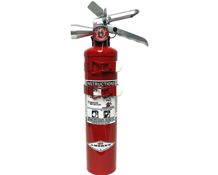 2.5 lbs Halotron 1 Fire Extinguisher (Class BC) Chrome
