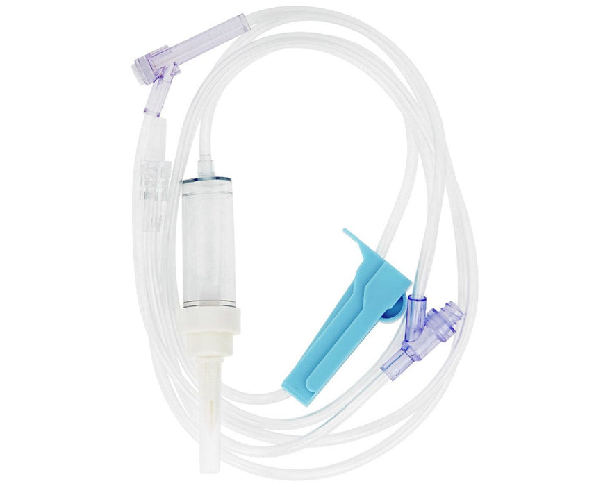 10 Drops/ml Primary IV Administration Set (50/cs), 100"L, Vented/Non-vented, 1 Sure-Lok Needle-Free Y-site, Back-check Valve