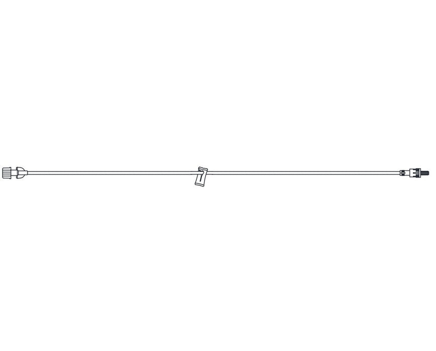 IV Extension Set, Microbore Tubing - 50/Cs - 7"L, Needle-Free Y-Site