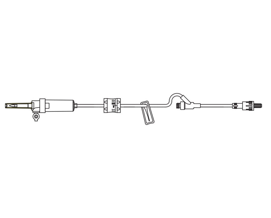 Primary IV Administration Set, Flow Controller - 50/Cs - 1 Needle-Free Y-site