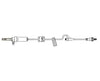 Primary IV Administration Set. Flow Controller. 2 Needle-Free Y-sites (50/cs)