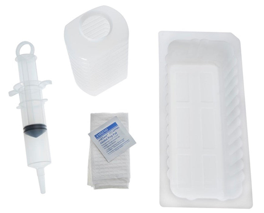 AMSure Enteral Feeding Irrigation Tray - 20/Cs - Ring Syringe