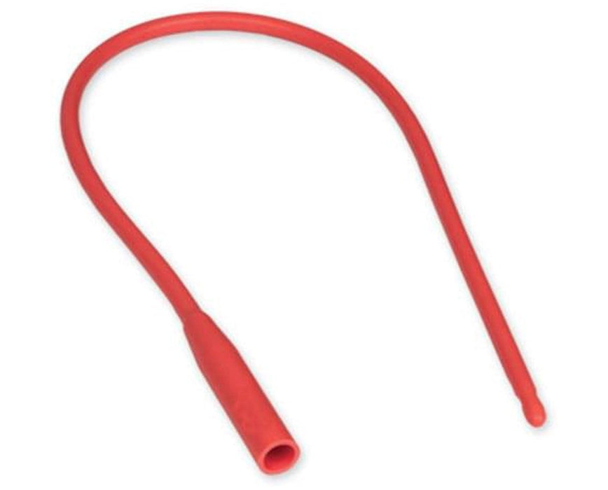 Red Rubber Latex Urethral Catheter - 100/Cs - 8 Fr, 11"