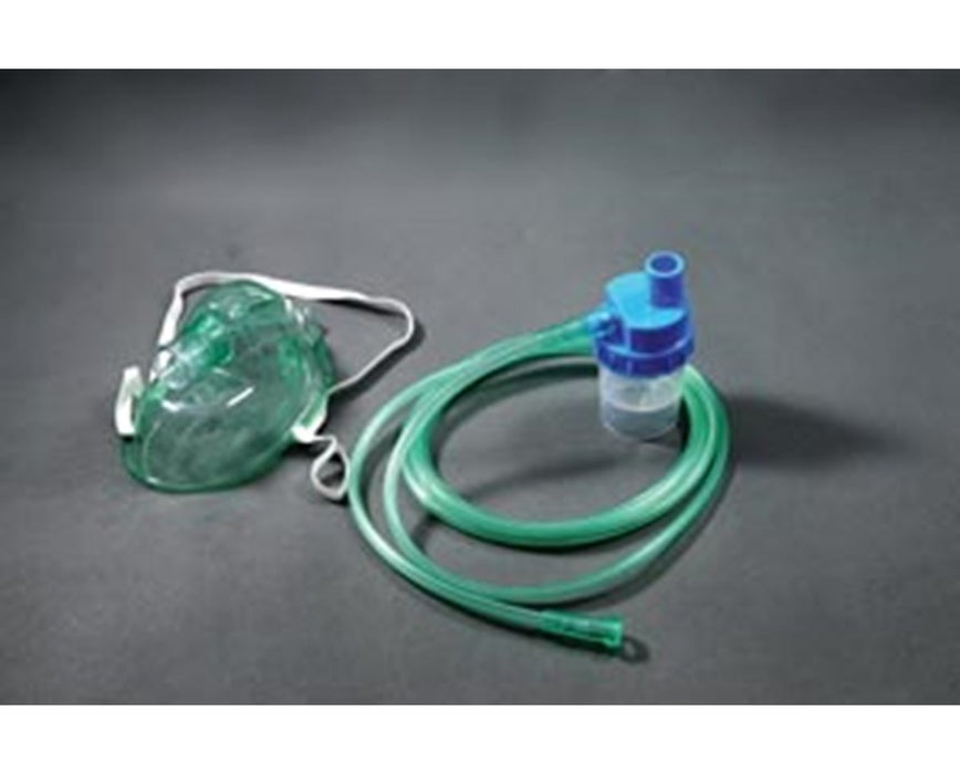 Non-Rebreather Oxygen Mask with Reservoir Bag - 7 ft Tubing Adult - 50 Masks - 50/cs