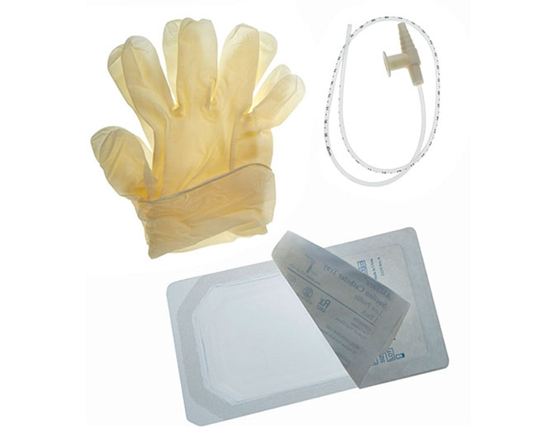AMSure Mini Suction Catheter Tray - 100/Cs - 18 Fr, 23