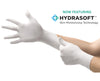 Microflex Soft White Powder-Free Nitrile Gloves - With Hydrasoft, Textured fingertips - Small - 1000/Cs
